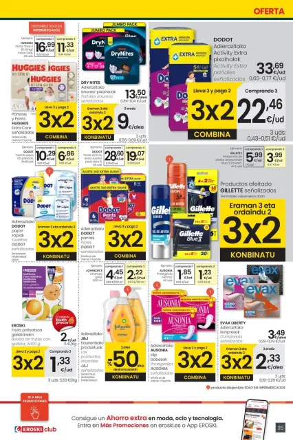 Ofertas de Eroski España de 30 octubre a 11 noviembre 2025 OFERTA 3x2 - Página 43