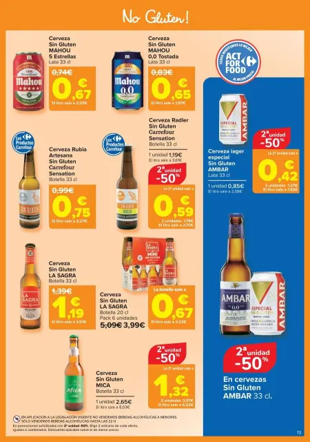 Ofertas de Carrefour España de 12 a 24 noviembre 2025 Ofertas sin gluten - Página 13
