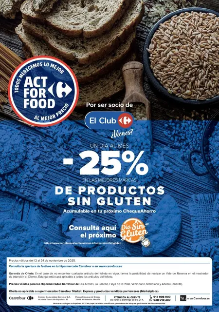Ofertas de Carrefour España de 12 a 24 noviembre 2025 Ofertas sin gluten - Página 14