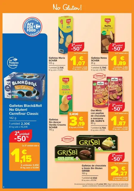 Ofertas de Carrefour España de 12 a 24 noviembre 2025 Ofertas sin gluten - Página 8