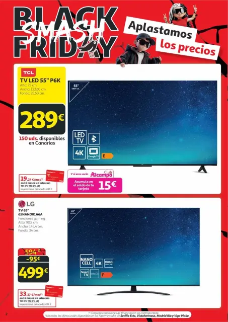 Ofertas de Alcampo España de 6 a 19 noviembre 2025 Ofertas Black Friday Smash - Página 2