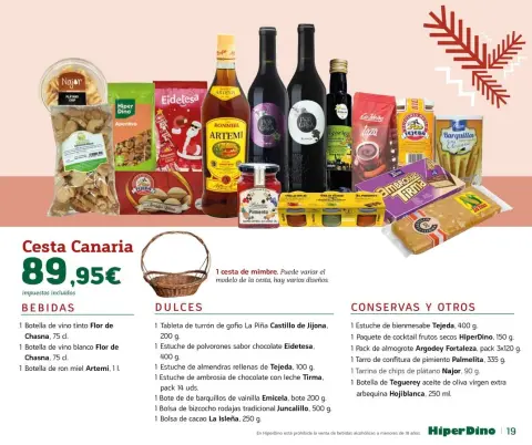 Ofertas de HiperDino España de 10 a 24 noviembre 2025 Catálogo de Lotes y Cestas - Página 19