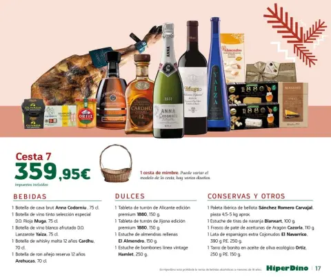 Ofertas de HiperDino España de 10 a 24 noviembre 2025 Catálogo de Lotes y Cestas - Página 17