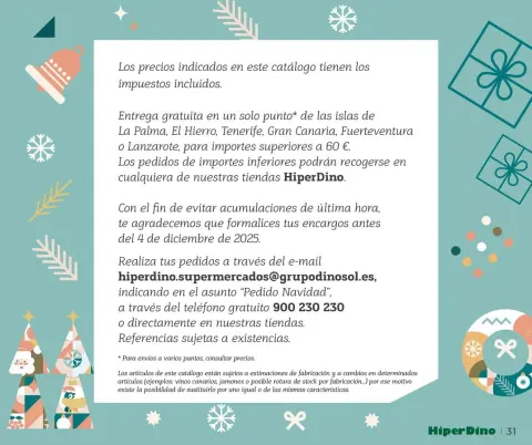 Ofertas de HiperDino España de 10 a 24 noviembre 2025 Catálogo de Lotes y Cestas - Página 31
