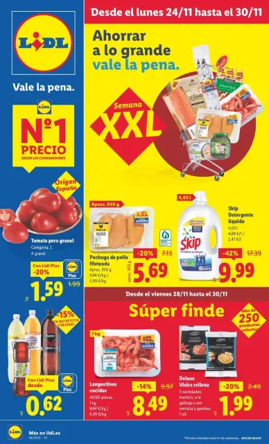 Ofertas de Lidl España de 24 a 30 noviembre 2025 ofertas semanales - Página 1
