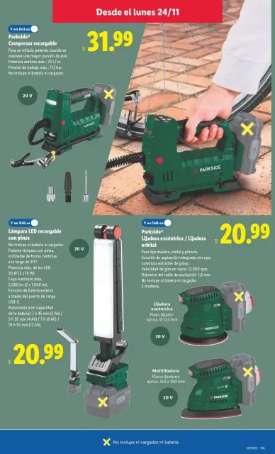 Ofertas de Lidl España de 24 a 30 noviembre 2025 ofertas de herramientas de hardware - Página 9