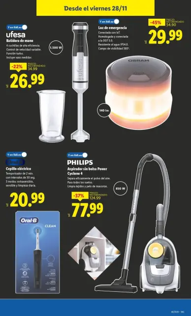 Ofertas de Lidl España de 24 a 30 noviembre 2025 ofertas de herramientas de hardware - Página 23
