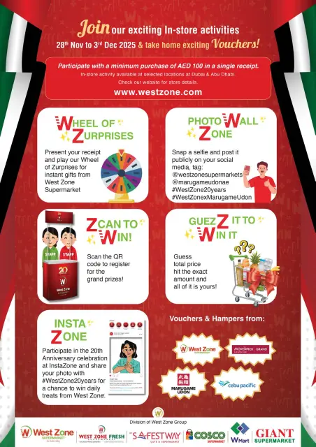 West Zone supermarket UAE Offers from 28 November to 3 December 2025 Eid Al Etihad Deals - Page 16