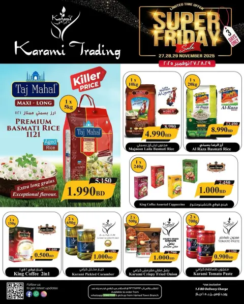 Karami Trading Bahrain Offers from 27 to 29 November 2025 Super Friday offers - Page 1