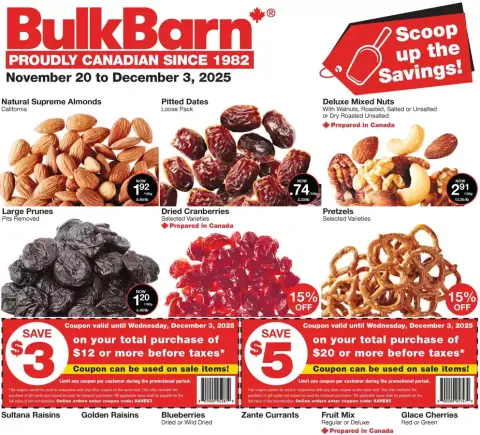Bulk Barn Canada Offers from 20 November to 3 December 2025 Weekly ad - Page 1
