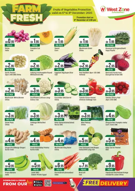West Zone supermarket UAE Offers from 6 to 8 December 2025 Fresh offers - Page 1