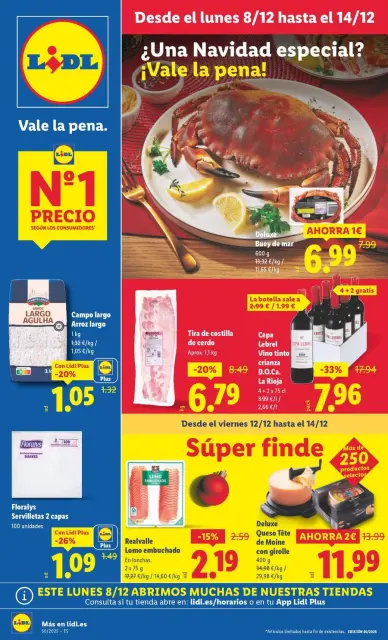 Ofertas de Lidl España de 8 a 14 diciembre 2025 ofertas semanales - Página 1