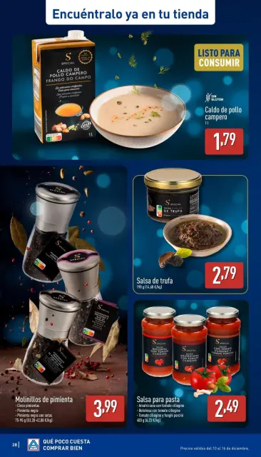 Offres ALDI Espagne de 10 à 16 décembre 2025 Célébrez chaque jour avec des offres spéciales - Page 28