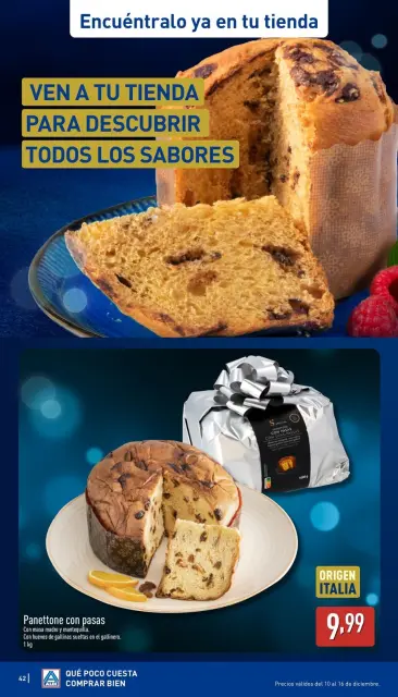 Offres ALDI Espagne de 10 à 16 décembre 2025 Célébrez chaque jour avec des offres spéciales - Page 42