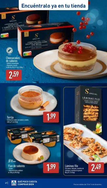 Offres ALDI Espagne de 10 à 16 décembre 2025 Célébrez chaque jour avec des offres spéciales - Page 47