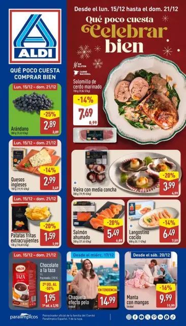 Offres ALDI Espagne de 15 à 21 décembre 2025 Nouveaux articles à bas prix - Page 1