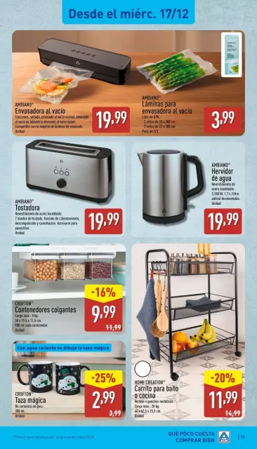 Offres ALDI Espagne de 15 à 21 décembre 2025 Nouveaux articles à bas prix - Page 17