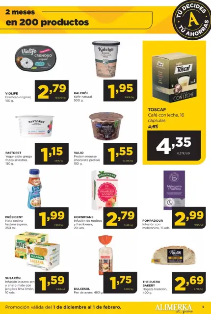 Ofertas de ‎Alimerka Supermercados‎ España de 2 diciembre 2025 a 1 febrero 2026 Folleto de ofertas Tu decides tu ahorras - Página 22
