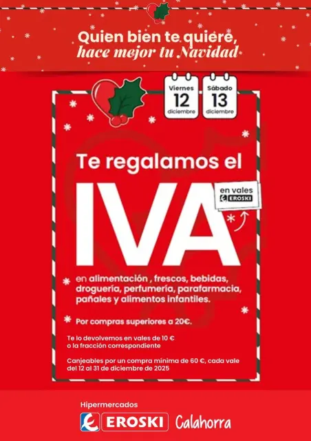 Ofertas de Eroski España de 11 a 17 diciembre 2025 Folleto de ofertas Navidad | Calahorra - Página 1