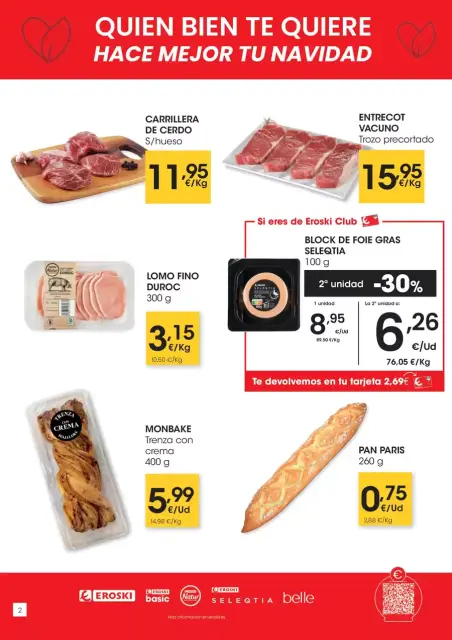 Ofertas de Eroski España de 11 a 17 diciembre 2025 Ofertas navideñas - Página 2