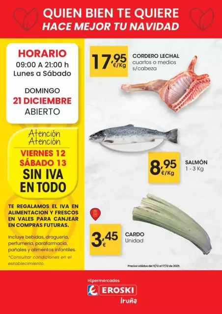 Ofertas de Eroski España de 11 a 17 diciembre 2025 Ofertas navideñas - Página 1