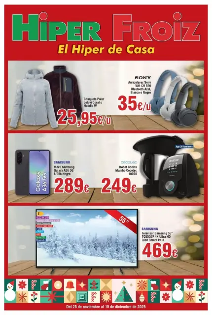 Ofertas de Froiz España de 2 a 15 diciembre 2025 Folleto de descuentos - Página 1