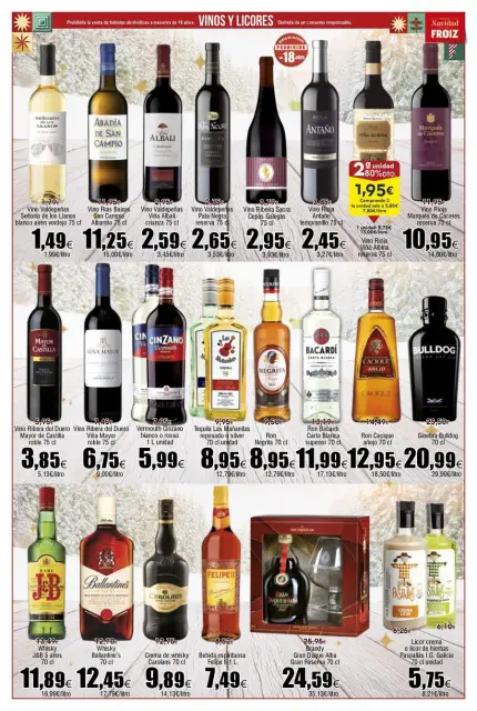 Ofertas de Froiz España de 11 a 17 diciembre 2025 Folleto de ofertas Calidad... ¡Al Mejor Precio! - Página 17