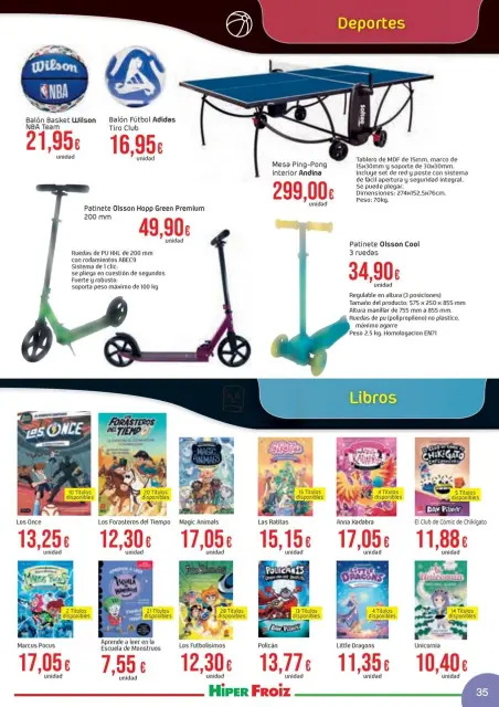Ofertas de Froiz España de 22 noviembre a 5 enero 2026 Ofertas del folleto de juguetes - Página 35