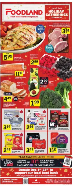 Foodland Canada Offers from 12 to 17 December 2025 weekly flyer - Page 1