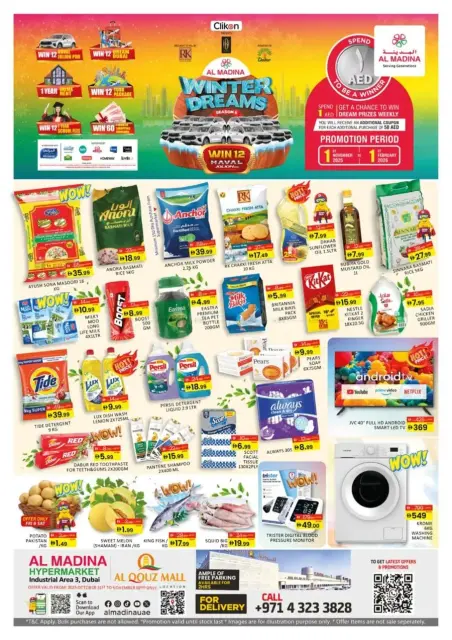 Ofertas de Hipermercado Al Madina Emiratos Árabes Unidos de 1 noviembre a 1 febrero 2026 Ofertas Sueño de Invierno - Página 1