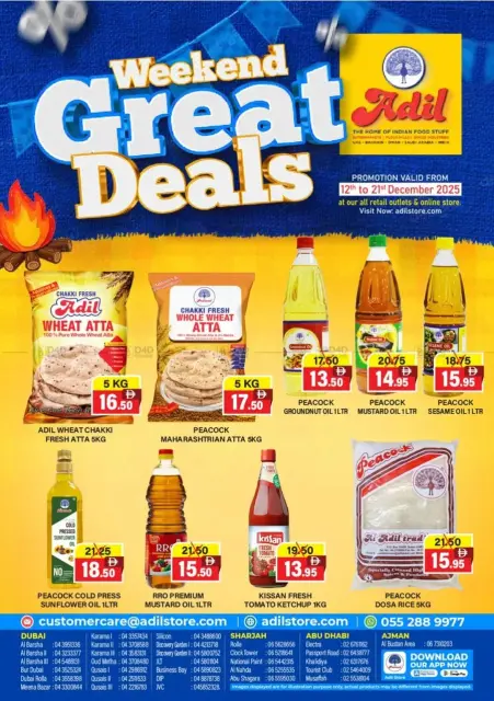 Ofertas de Al Adil supermercado Emiratos Árabes Unidos de 12 a 21 diciembre 2025 Grandes Ofertas de Fin de Semana - Página 1