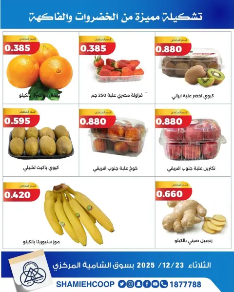 Shamieh coop Kuwait Offers Tuesday 23 December Vegetable and fruit offers - Page 4