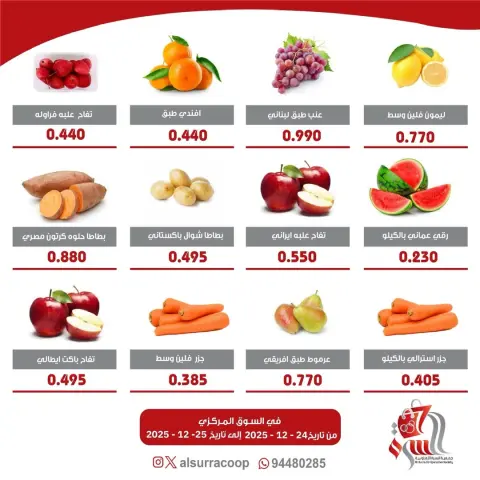 Al Surra coop Kuwait Offers from 24 to 25 December 2025 Vegetable and Fruit Festival Offers - Page 3