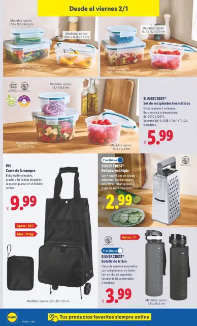 Ofertas de Lidl España de 29 diciembre a 4 enero 2026 Ofertas de bazar - Página 20