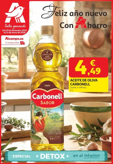Ofertas de Alcampo España de 29 diciembre 2025 a 14 enero 2026 Feliz Año Nuevo Con Ahorro - Página 1