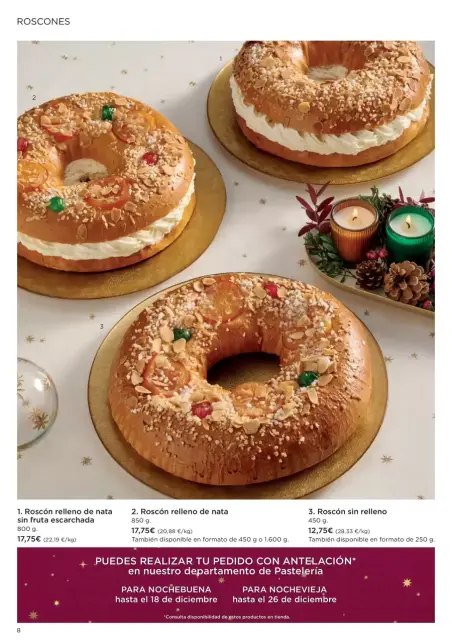 Ofertas de Hipercor España de 22 diciembre a 5 enero 2026 Especial Pastelería Navidad - Página 8