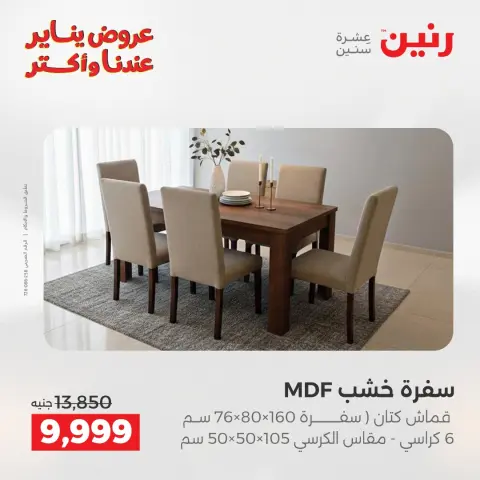 Raneen Egypt Offers from 1 to 5 January 2026 Furniture offers - Page 20