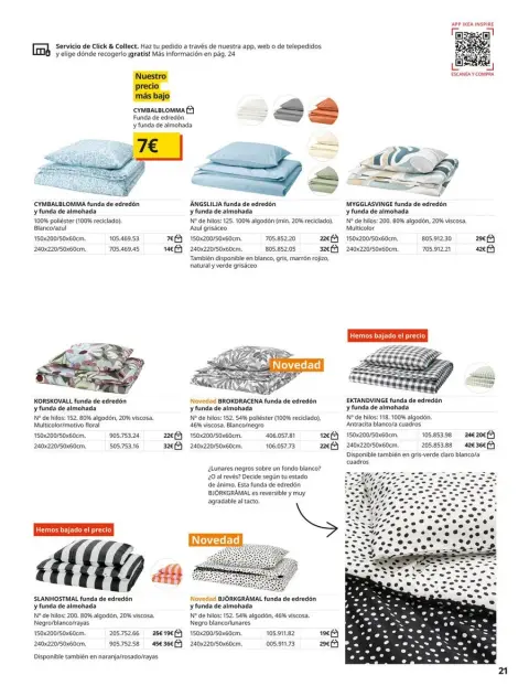 Ofertas de IKEA España de 2 septiembre a 31 enero 2026 Catálogo Ropa de cama - Página 21