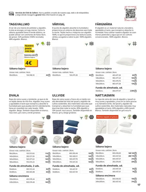 Ofertas de IKEA España de 2 septiembre a 31 enero 2026 Catálogo Ropa de cama - Página 17