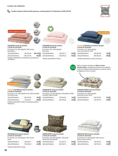 Ofertas de IKEA España de 2 septiembre a 31 enero 2026 Catálogo Ropa de cama - Página 20