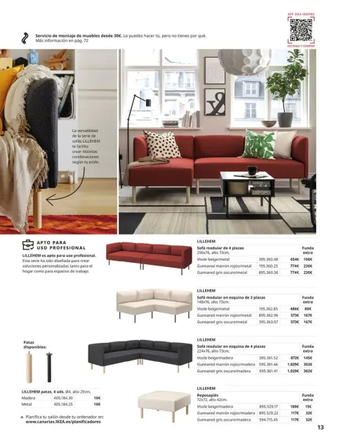 Ofertas de IKEA España de 2 septiembre a 31 enero 2026 Catálogo Sofás - Página 13