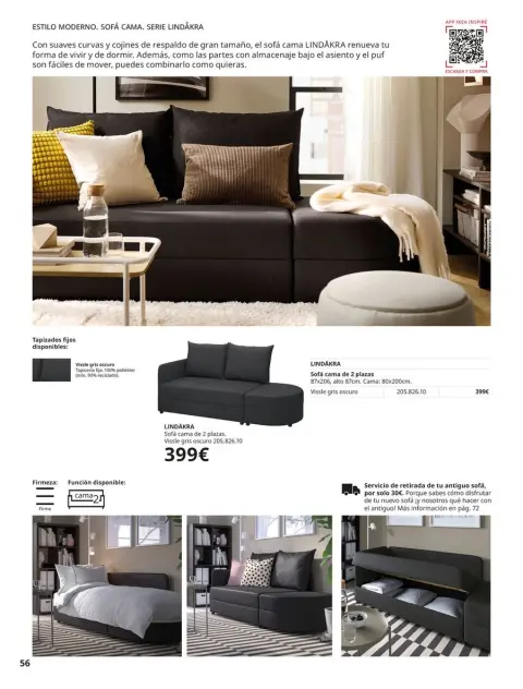 Ofertas de IKEA España de 2 septiembre a 31 enero 2026 Catálogo Sofás - Página 56