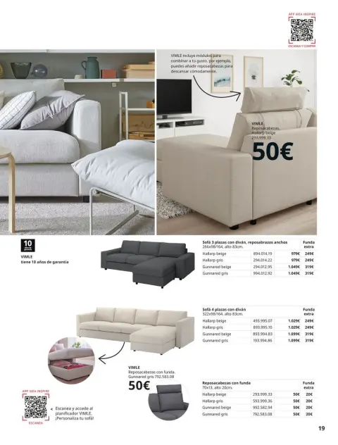 Ofertas de IKEA España de 2 septiembre a 31 enero 2026 Catálogo Sofás - Página 19