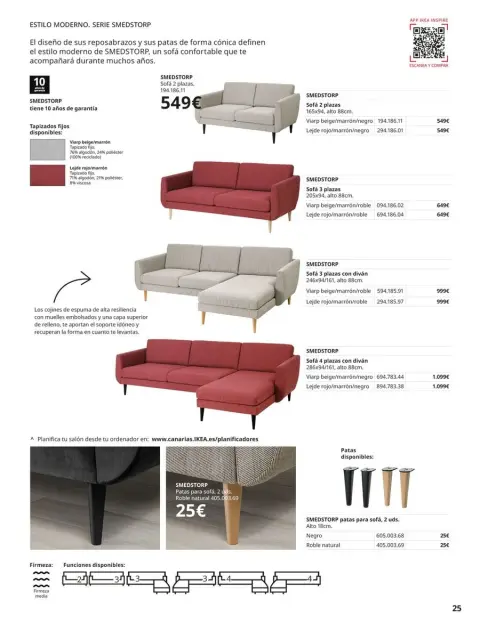 Ofertas de IKEA España de 2 septiembre a 31 enero 2026 Catálogo Sofás - Página 25