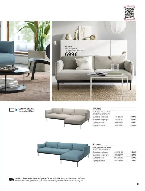 Ofertas de IKEA España de 2 septiembre a 31 enero 2026 Catálogo Sofás - Página 31