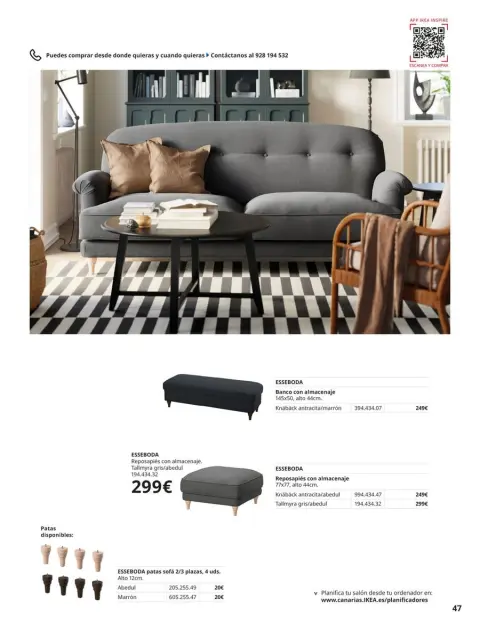 Ofertas de IKEA España de 2 septiembre a 31 enero 2026 Catálogo Sofás - Página 47