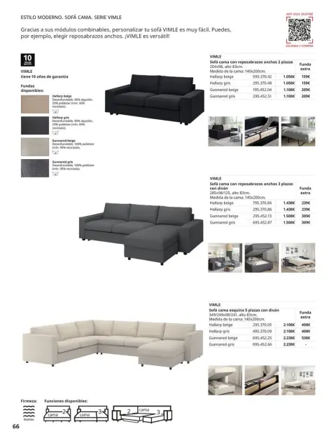 Ofertas de IKEA España de 2 septiembre a 31 enero 2026 Catálogo Sofás - Página 66