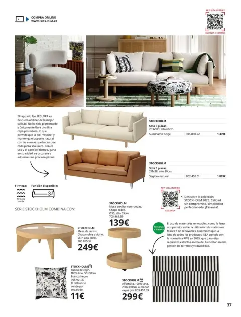 Ofertas de IKEA España de 2 septiembre a 31 enero 2026 Catálogo Sofás - Página 37