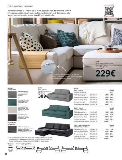 Ofertas de IKEA España de 2 septiembre a 31 enero 2026 Catálogo Sofás - Página 14