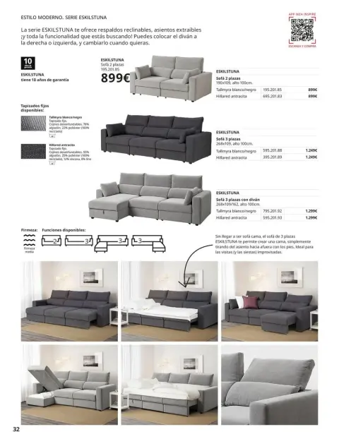 Ofertas de IKEA España de 2 septiembre a 31 enero 2026 Catálogo Sofás - Página 32